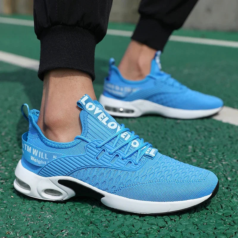 Sommer herresko i mesh, afslappede sportssko, forår/sommer-sko, tennis, letvægts-vandresko, sorte sneakers, populært produkt