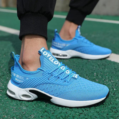 Sommer herresko i mesh, afslappede sportssko, forår/sommer-sko, tennis, letvægts-vandresko, sorte sneakers, populært produkt