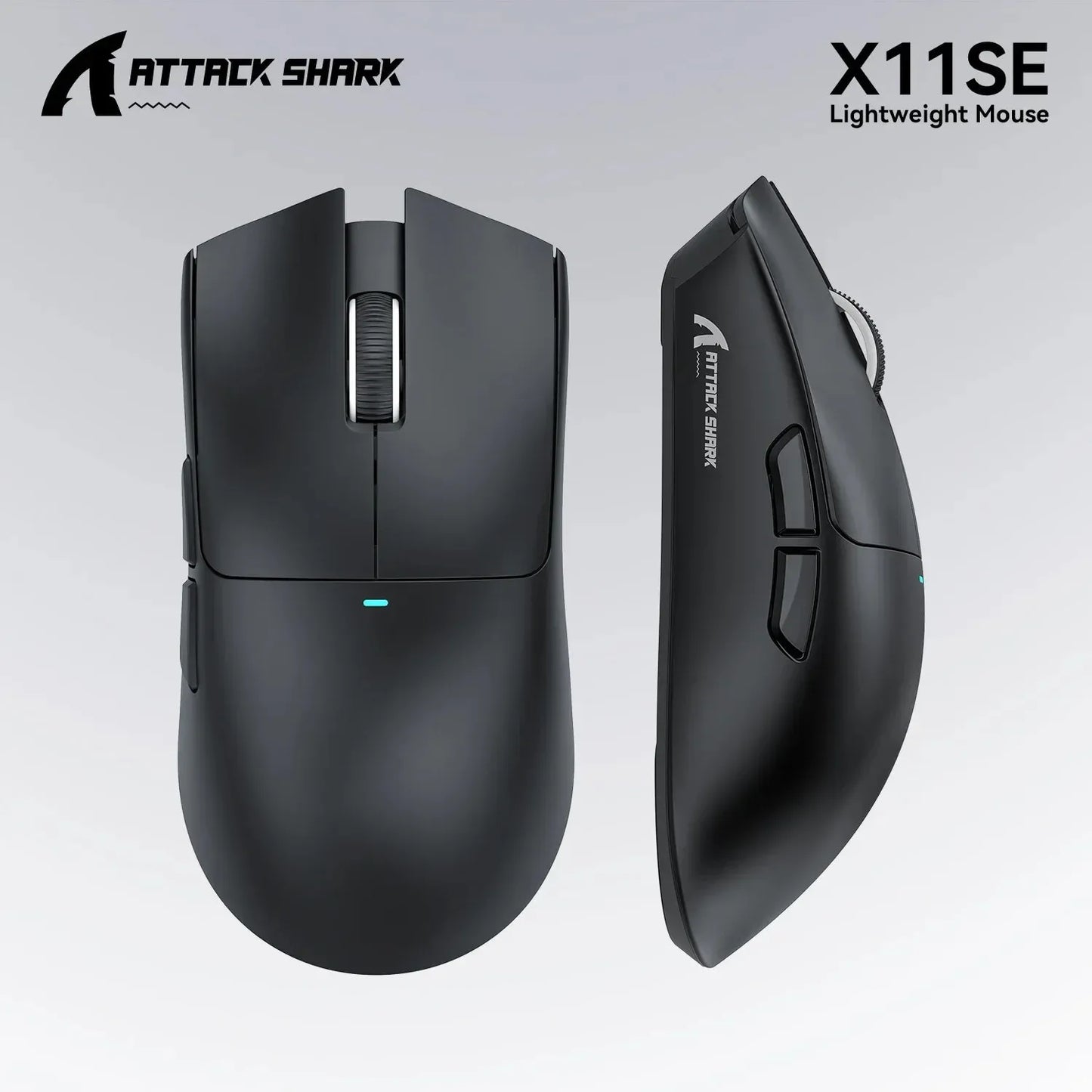 ATTACK SHARK X11SE ultraleichte kabellose Gaming-Maus, 20Millionen Klicks Lebensdauer, PAW3311 Gaming, 22KDPI, 400IPS, 40G, 1KHz, 65 Stunden, 30mAH
