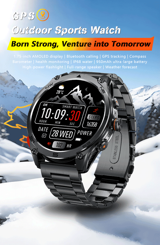 Ceas inteligent GUHUAVMI CPU Producător: MediaTek Ceas inteligent profesional cu GPS pentru sporturi în aer liber