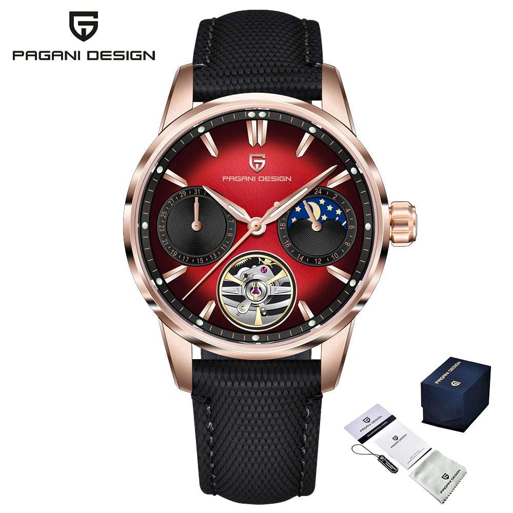 Pagani Design 2025 New 41MM Luxury Automatic Mechanical Men's Watch Stainless Steel 100m Waterproof Pilot Watch reloj hombre