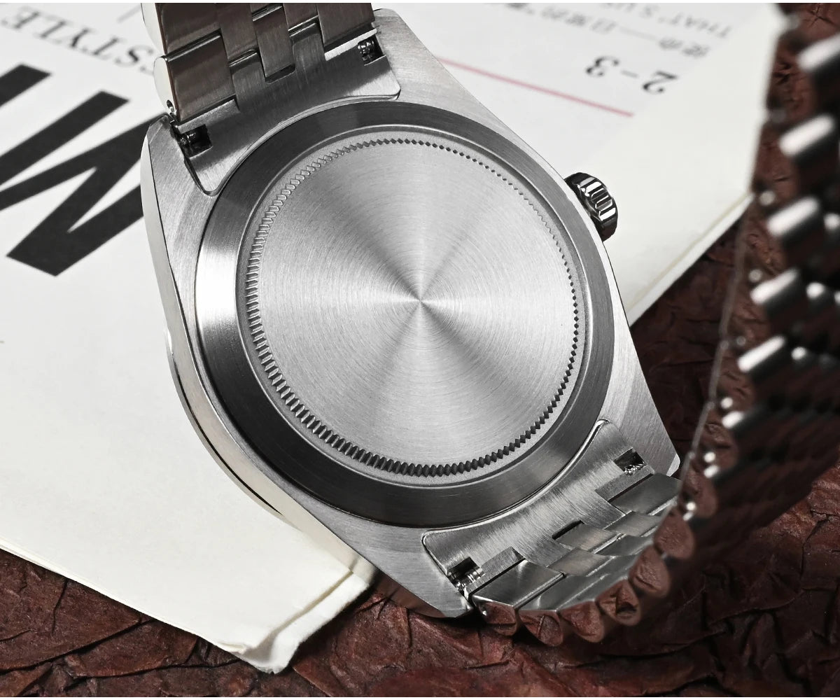 San Martin 38mm Men Sport Watch Fashion Luxury Explore Climbing Automatic Mechanical Sapphire Waterproof 5 Links Bracelet BGW-9
