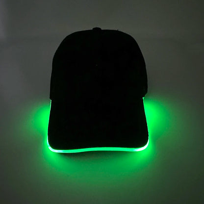 Modieuze lichtgevende baseballpet met LED-verlichting, hiphop-pet voor bar en club, fluorescerende hoed voor heren en dames, DJ-dansaccessoire en kostuumprop