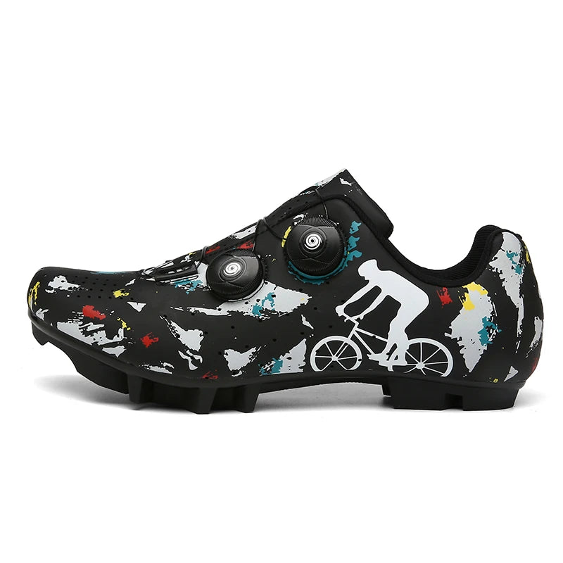 Cycling Sneaker MTB Men Sports Dirt Bike Shoes SPD Pedal Mountain Bicycle Footwear Speed Racing Man Flat Off Road Cycling Shoes