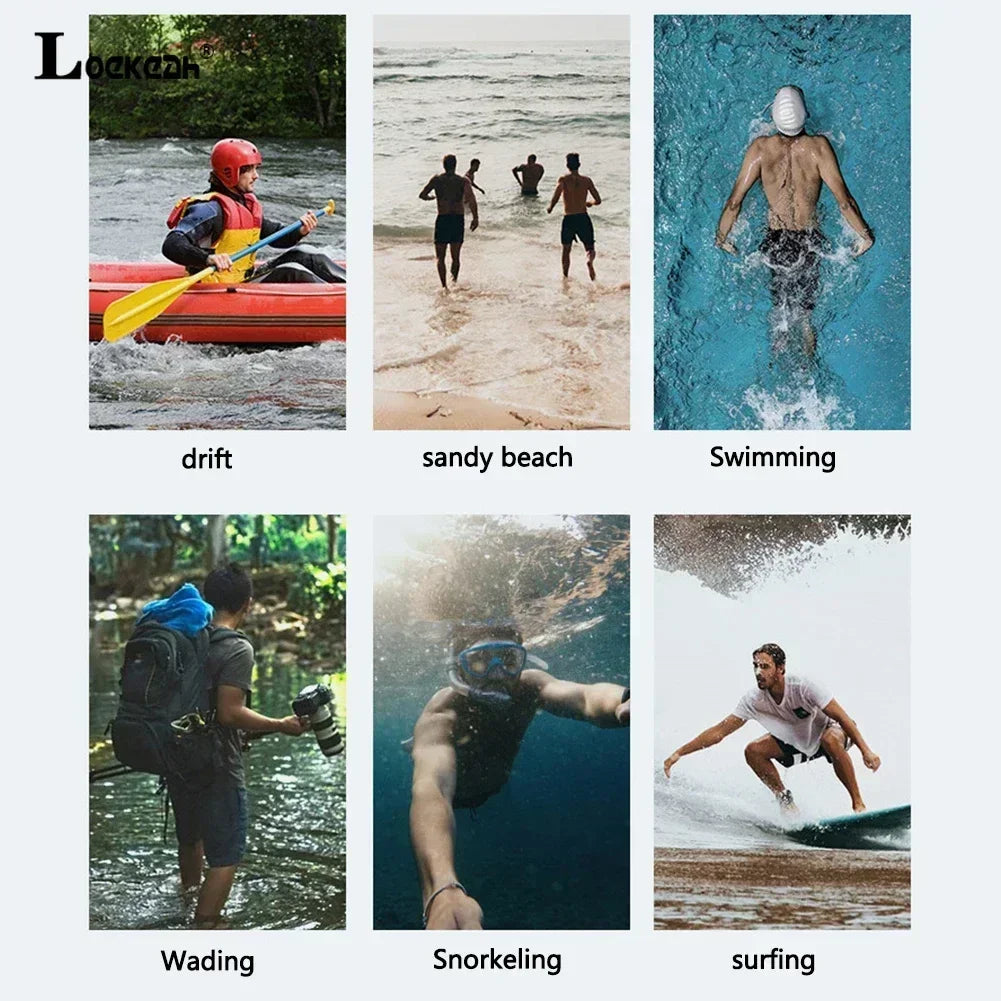 Vandsandaler til mænd og kvinder, barfodssko, hurtigtørrende strandsandaler, lette sportssko, vandreture, surfing, sejlsport, fiskeri