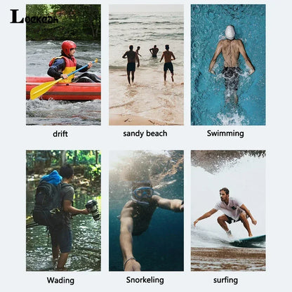 Vandsandaler til mænd og kvinder, barfodssko, hurtigtørrende strandsandaler, lette sportssko, vandreture, surfing, sejlsport, fiskeri