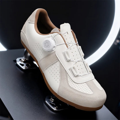 Scarpe da mountain bike da donna senza chiusura, senza tacchette, scarpe da ciclismo su strada RB Speed con suola in gomma, scarpe da ciclismo da uomo con suola in gomma