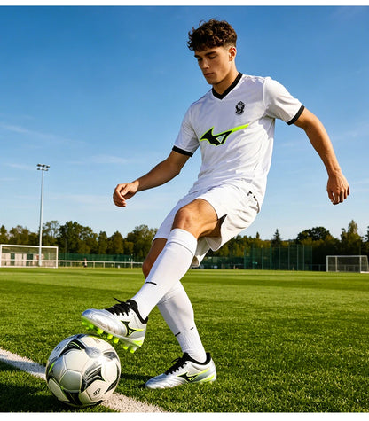 Chaussures de football pour hommes, chaussures de football d'intérieur pour adultes, crampons de football antidérapants, crampons de sport ultralégers pour matchs, crampons de futsal, crampons d'entraînement sur gazon, cr