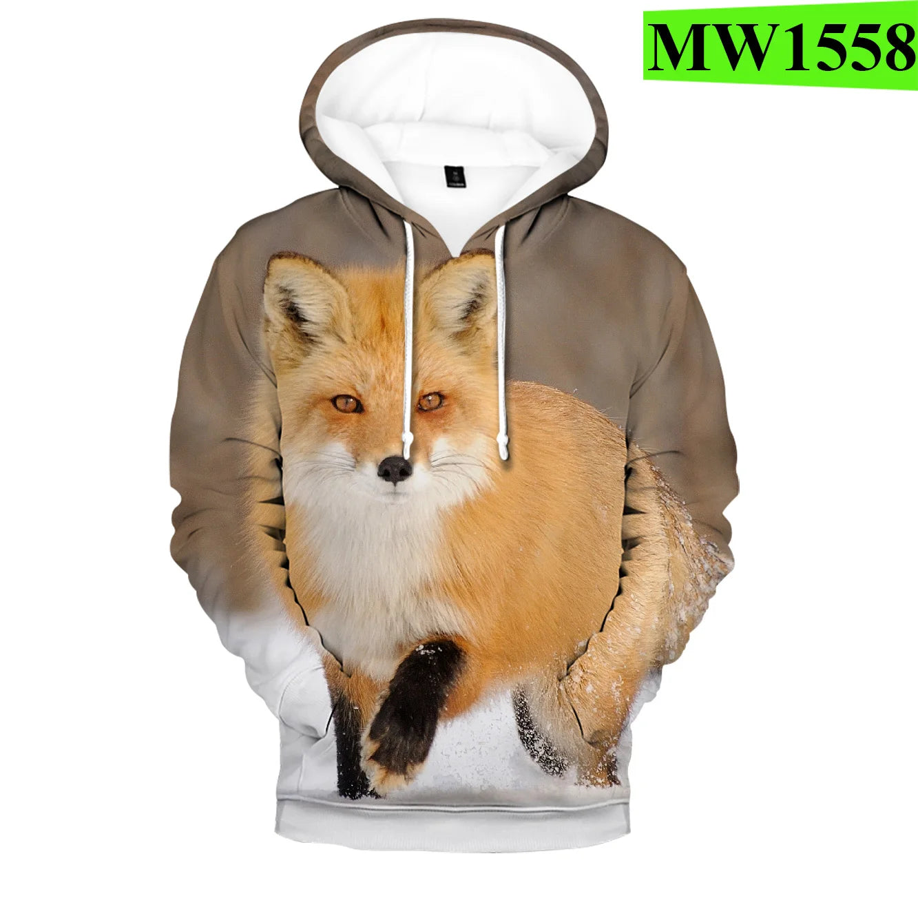Sudaderas con capucha y sudaderas casuales con estampado 3D de zorro, cómodas y originales, estilo hip hop popular, para hombre/mujer y adulto/niño