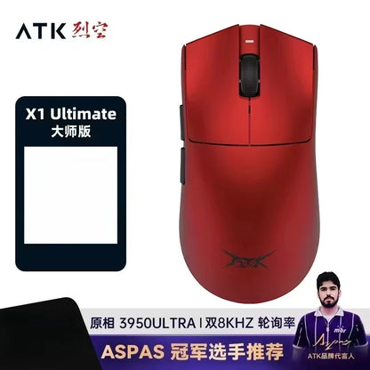 ATK Blazing Sky X1/X1V2 trådløs gamermus 8K med lav latenstid, letvægts FPS Liekong e-sport gamingmus, brugerdefineret pc-tilbehør