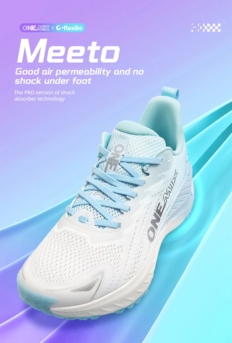ONEMIX Chaussures de course décontractées Chaussures de jogging d'été respirantes Chaussures de sport légères pour homme Chaussures de sport pour femme Chaussures de sport amortissantes pour homme