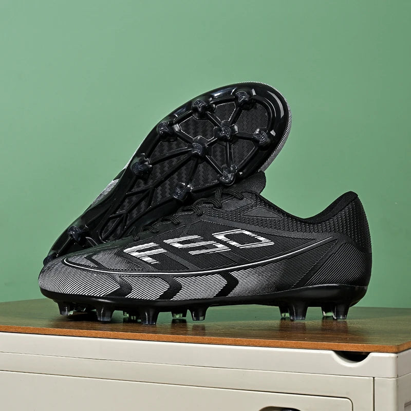Nouvelles chaussures de football pour hommes, chaussures de sport respirantes, antidérapantes, de haute qualité, chaussures de football pour match en plein air, futsal, haute cheville, ultralégères