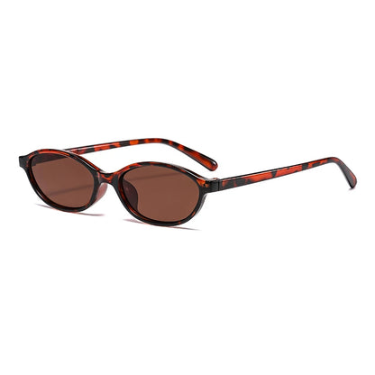 1/4pcs New Casual Elliptical Sunglasses Female Multi Color Frame Glasses Fashion Small Frame Design UV400 Sun Glasses Unisex