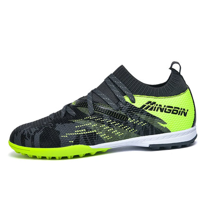 Chaussures de football en mesh respirant pour hommes, crampons de football professionnels, chaussures de football pour jeunes, antidérapantes, baskets pour hommes, Society Chuteira