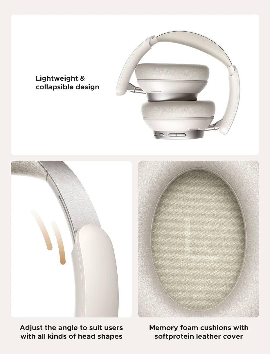 UGREEN Studio Pro 48dB ANC Kabellose Kopfhörer – Bluetooth 6.0 Hi-Res LDAC Over-Ear-Kopfhörer mit 120H Wiedergabezeit