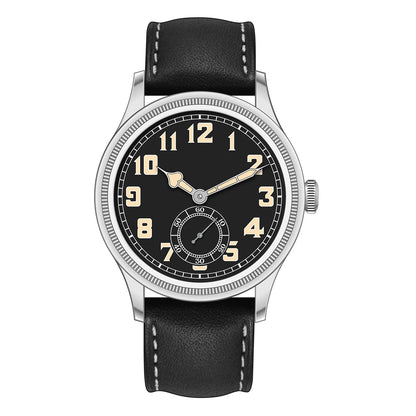 Hruodland 2024 New Retro Classic Men Watches Automatic Mechanical Stainless Steel Brown Leather Diving Wristwatch for Male