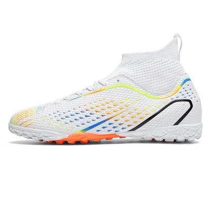 Men's Outdoor Football Boots FG/TF Professional Training Soccer Shoes Cleats Turf Futsal Match Grass Unisex Non-Slip Breathable