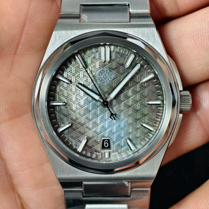 IX&DAO 2025 Neu 37mm Warrior Herren-Automatikuhr mit Miyota 9015 Uhrwerk, Saphirglas, Edelstahl, wasserdicht bis 10Bar, BGW