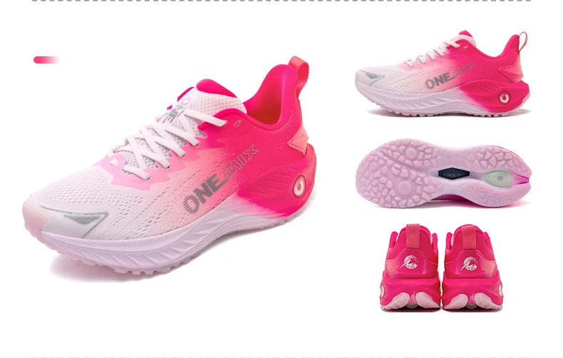 ONEMIX Chaussures de course décontractées Chaussures de jogging d'été respirantes Chaussures de sport légères pour homme Chaussures de sport pour femme Chaussures de sport amortissantes pour homme