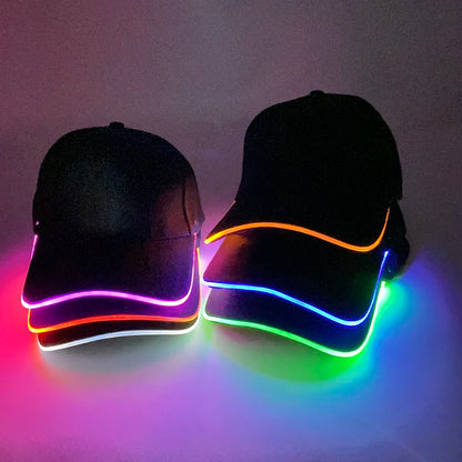 Modieuze lichtgevende baseballpet met LED-verlichting, hiphop-pet voor bar en club, fluorescerende hoed voor heren en dames, DJ-dansaccessoire en kostuumprop