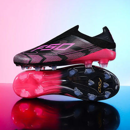 New Men's Football Boots Non-Slip Boys Outdoor Hot-Selling Soccer Shoes Grass Match Sneakers High-Quality Cleats High-Top Lightweight