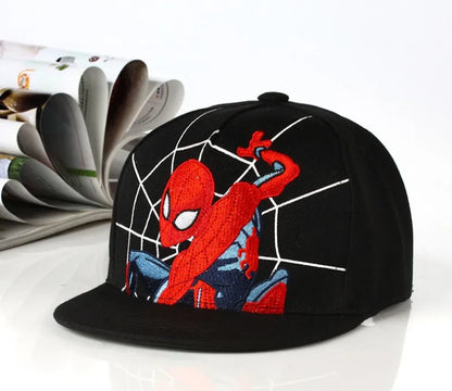 Anime-tegneserie Spiderman-hatte til børn, småbørn og babyer – baseballkasketter til forår og sommer – justerbare snapback-kasketter i hiphop-stil til børn
