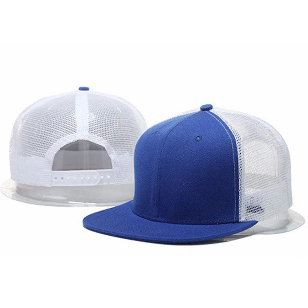 Herre-kasketter, flad hat, hiphop-snapback, fancy nitte-baseballkasket, street dance-kasket, trendy mesh-visir, unge drenge og piger