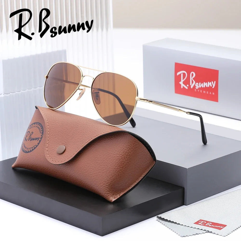 Trend Men Pilot Sunglasses Polarized Luxury Sun Glasses Women Mirror Colors Driving Male Shades UV400