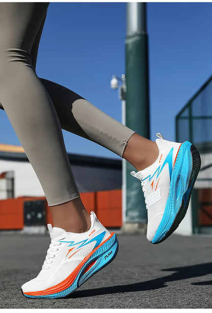 Men's Sports Running Shoes Marathon Air Cushion Breathable Lightweight Comfortable Women's Outdoor Athletic Sneakers Jogging Tennis