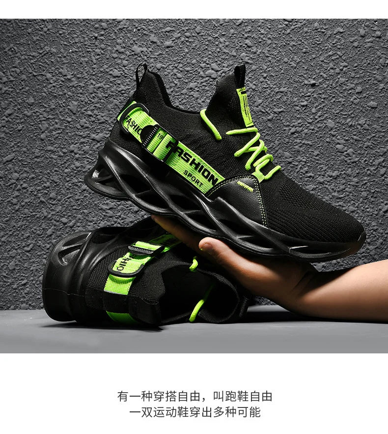 Men's Breathable Fashion Mesh Running Shoes High Quality Unisex Lightweight Tennis Athletic Sneakers 2023