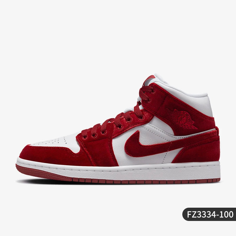 Nike genuine JORDAN women's mid top classic wear-resistant sports board shoes FZ3334-100