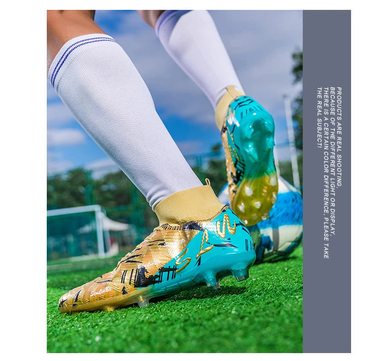 Brand Fashion Football Sneakers for Men and Women Professional Field Boots Big Size 46 Long Spikes Soccer Cleats Men's Football Boots