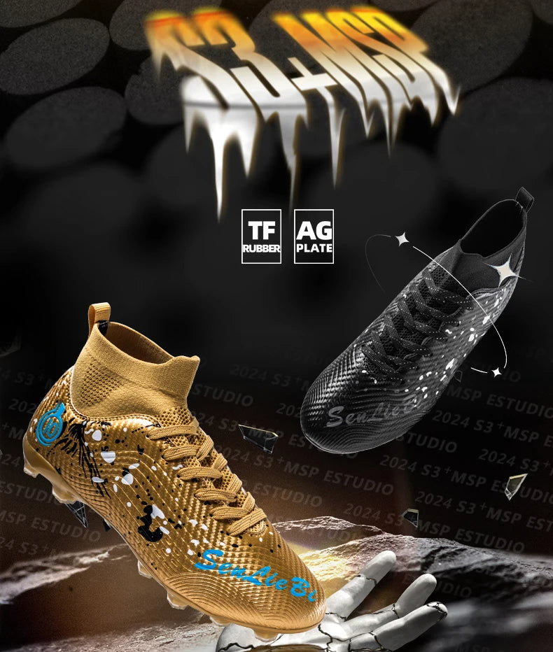 New Men Professional Soccer Shoes Non-slip Football Boots Unisex Breathable Futsal Sports New Cleats Drop Shipping Ultralight