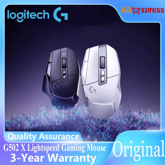 Logitech G502 X Lightspeed brezžična gaming miška s hibridnimi optično-mehanskimi stikali LIGHTFORCE, gaming senzorjem HERO 25K, združljiva, nova