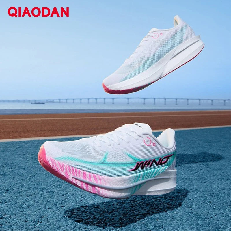 QIAODAN Men's Trail Running Shoes 2026 WIND 4 Jogging Sport Shoes GYM Mesh Breathable Athletic Running Sneakers QDB023262298