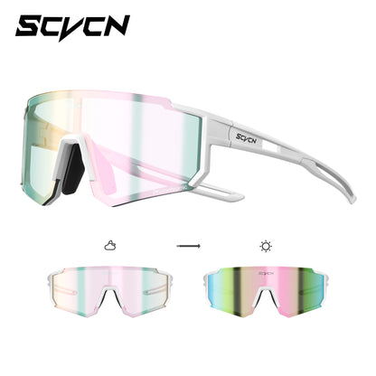 SCVCN Girls Sports Sunglasses Kids Cycling Glasses Photochromic UV400 Boys Baseball Outdoor Eyewear Running Hiking Sunglasses