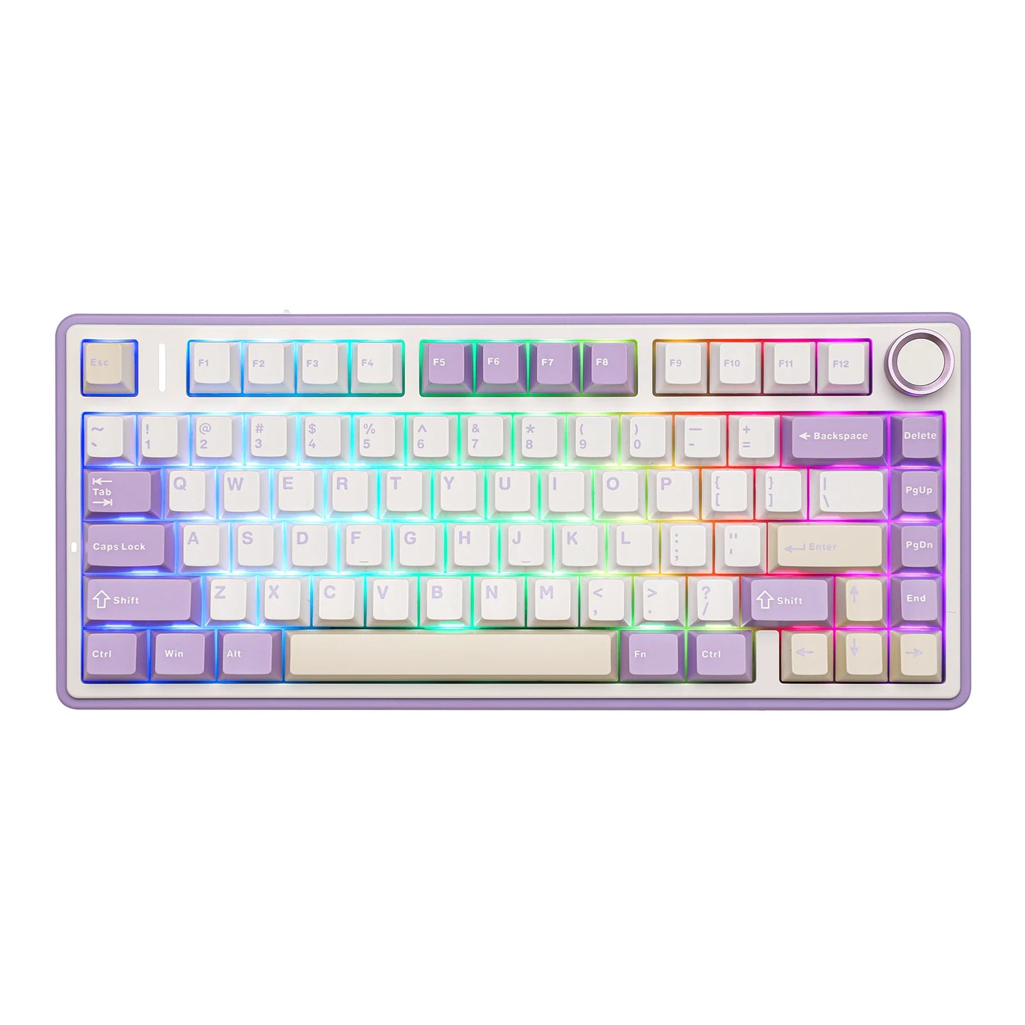 EPOMAKER x AULA F75 75% ANSI Gasket Hot-Swap Bluetooth 5.0/2.4G Wireless/Wired Mechanical Keyboard PBT Keycaps for Win/Mac