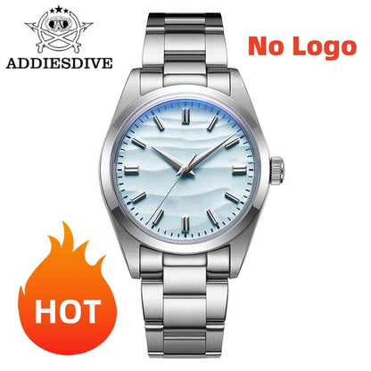 ADDIESDIVE HOT AD2030 36mm Men's Watch Relogios Masculino No Logo Sports Bubble Mirror Pot Cover Glass 10Bar Quartz Wristwatches