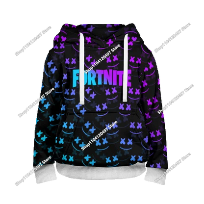 2025 New Fortnite Hoodies 3D Print Men's Hoodie Harajuku Long Sleeve Oversized Sweatshirt Man Hoodies Unisex Cosplay Clothing