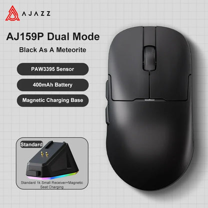 Ajazz AJ159 PRO/APEX Gaming-Maus 8000Hz Abtastrate Paw3950 Farbdisplay Magnetischer Standfuß AJ159P Büro & Gaming