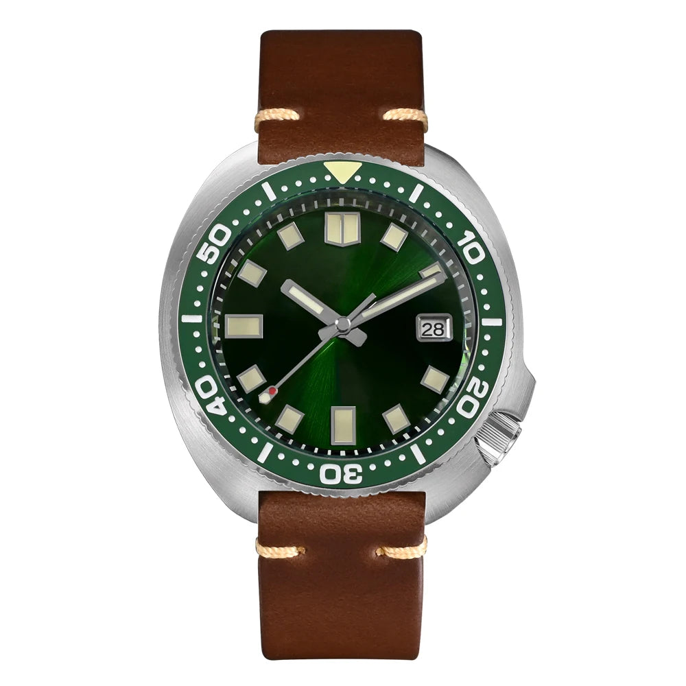 San Martin Turtle Men Diver Watch 44mm NH35 Automatic Mechanical Wristwatch Sapphire Waterproof 200m Luminous Relojes SN0047