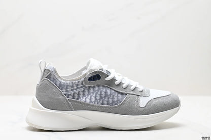 Low-Top Casual Men's Sneakers Fashionable Sport Shoes Comfortable Walking Shoes Men's Footwear Breathable Leather Upper
