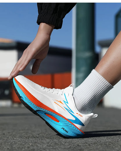 Men's Sports Running Shoes Marathon Air Cushion Breathable Lightweight Comfortable Women's Outdoor Athletic Sneakers Jogging Tennis