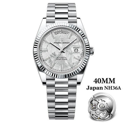 PAGANI DESIGN 2024 New DD40 NH36A Men's Watches Luxury Automatic Mechanical Watch For Men AR Sapphire Glass Date Wristwatch Men