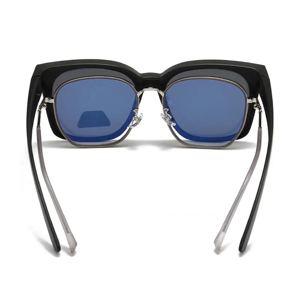 New Fashion Polarized Sunglasses Cover Over Myopia Prescription Glasses Portable Men Women Vintage Fishing Driving Eyewear