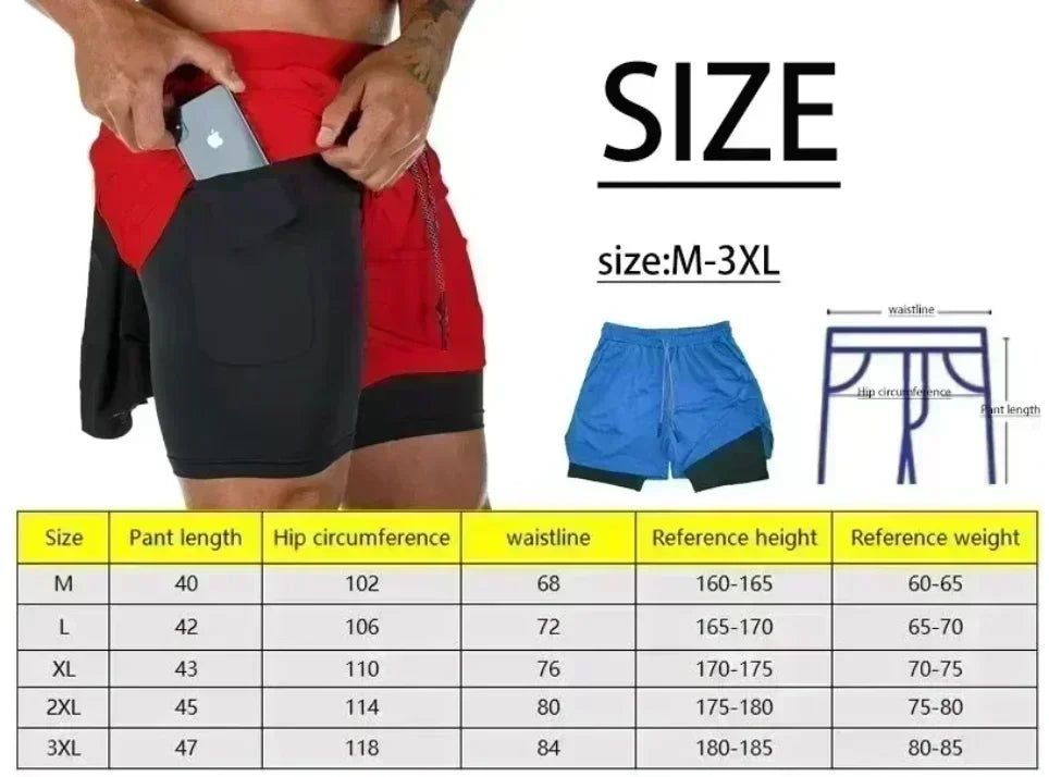 Dragon Ball Peripheral Printing Double-layer Shorts GOKU 2025 American Sports Comfortable Summer Men's Loose Breathable Pants