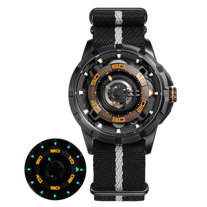BERNY Automatic Skeleton Watch For Men 3D Dial 5ATM Luminous Sapphire 316L Steel MIYOTA 82S0 Mechanical Top Luxury Men's Watches