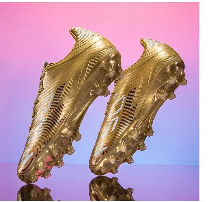 Nouvelles chaussures de football pour hommes, chaussures d'entraînement, baskets de match, chaussures de football pour terrain en herbe, chaussures de sport professionnelles antidérapantes, ultra-légères, unisexes.