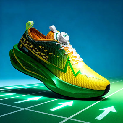 Laufschuhe für Herren mit Carbonplatte, Spezial-Sportschuhe, atmungsaktiv, leicht, bequeme rutschfeste Marathon-Sneaker für Damen