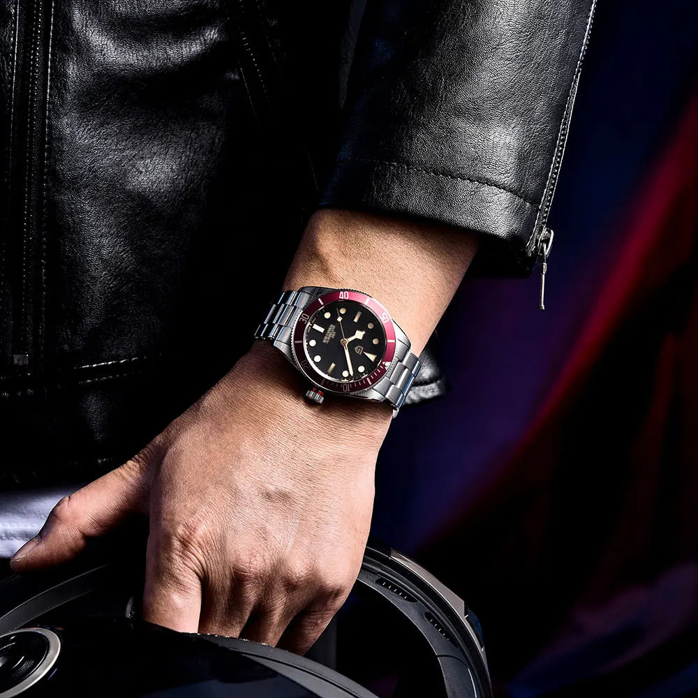 Relógio automático para homem PAGANI DESIGN – Modelo de luxo tipo BB58, relógio de pulso mecânico, desportivo, em aço inoxidável e estanque